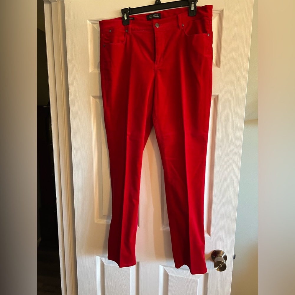 Talbots pants red